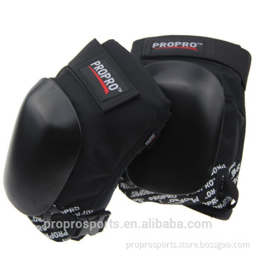 KP-PRO Skateboard Roller Derby BLACK KNEE PAD